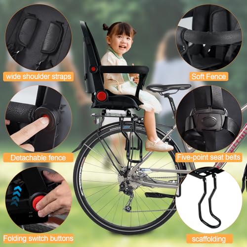 OUSEXI Rear Child Bike Seat