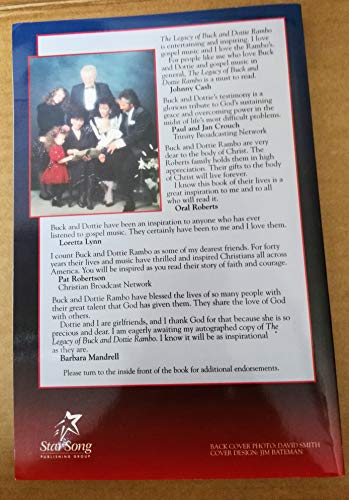 Legacy of Buck and Dottie Rambo: The Inspiring ... 156233042X Book Cover