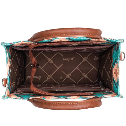 Image of Wrangler Tote Bag for Women Western Purse and Aztec Satchel Handbag