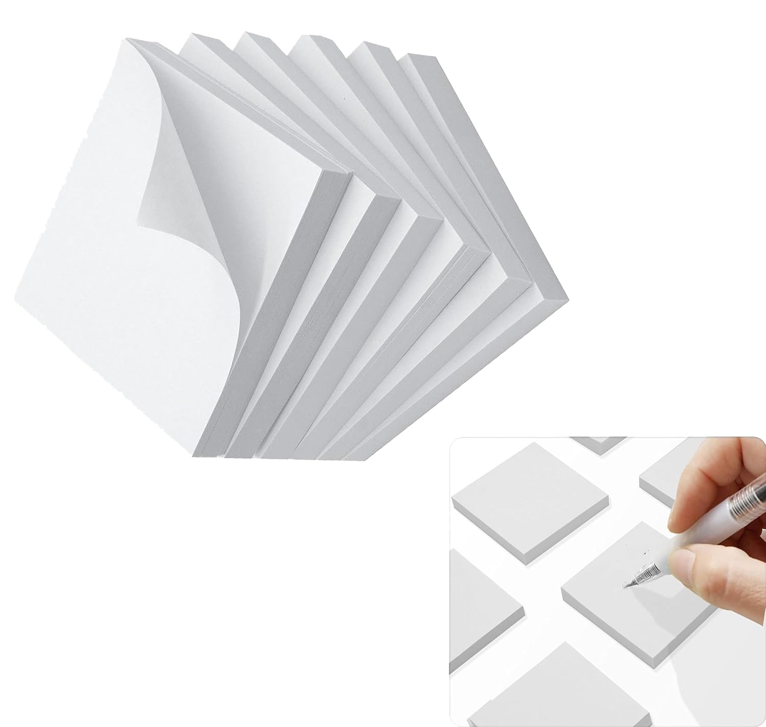 Sponsored Ad – White Sticky Notes - 6 Pads, 3 x 3 Inch, 100 Sheets/Pad - Self-Stick Easy Post Notes for Office, School, Home - Pack of White Sticky Note Pads