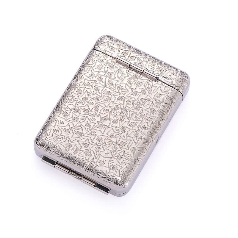 Image of Peaky Blinders Cigarette Case Retro Metal Portable 16 Cigarettes Box - Silver