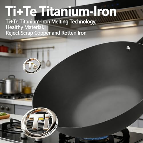 Titanium Wok, Titanium Pan con Tapa 13.39 in miniatura 5