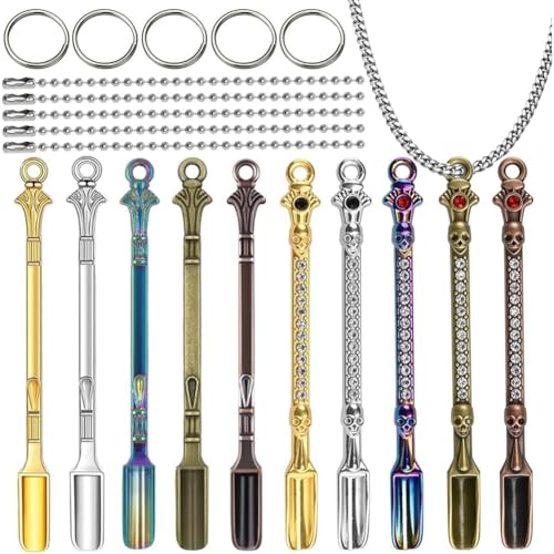 10 Stück Mini-Schaufellöffel, Geschirr, Charm, kleine Medizinlöffel, Legierung, Löffel zum Befüllen von Phiolen mit Medikamenten, Haushaltsbedarf, Gewürzen, Materialien, Salz, Kräutern