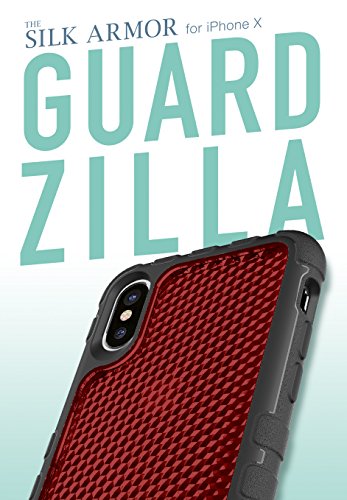 Silk Iphone X Tough Case - Silk Armor Protective Rugged Grip Cover - Guardzilla - Includes Tempered Glass Screen Protector - Crimson Red #TOP1