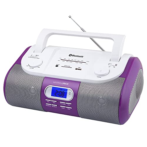 HANNLOMAX HX-509R Radio portable Bluetooth USB/SD mauve