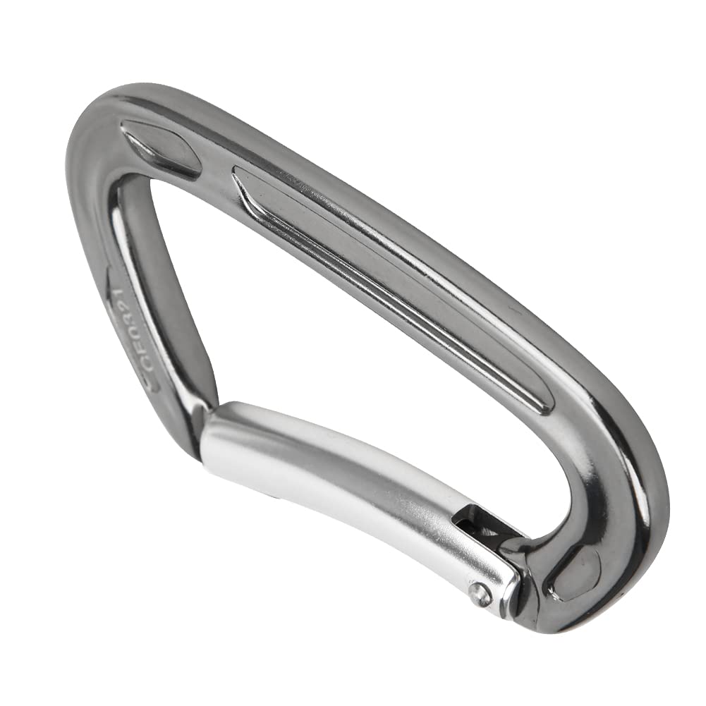 Lot de 4 Boucles en Forme de D,Boucle Forme D en Aluminium Durable À Charge Élevée,Mousqueton de Camping Portable À Coopération Étroite pour Sac À Dos de Randonnée Camping