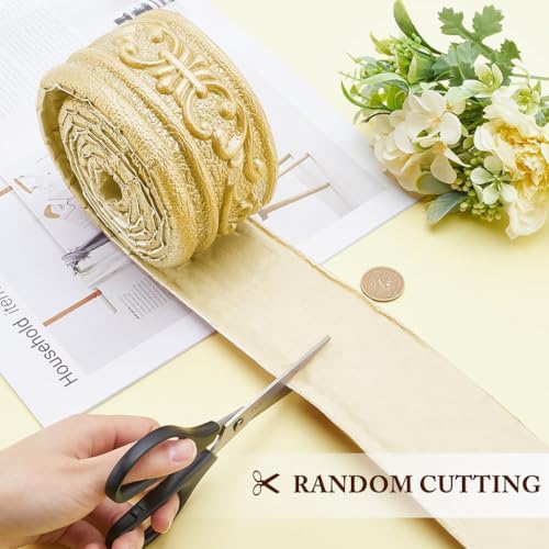 Image of HASTHIP 3 Inch x 30Ft Trim Sticker, 3D Embossed Self Adhesive Moulding | Easy Cutting and Applying, Covers Uneven Edges, Embossed Decorative Material, Smooth Border Finish, Application Guidance