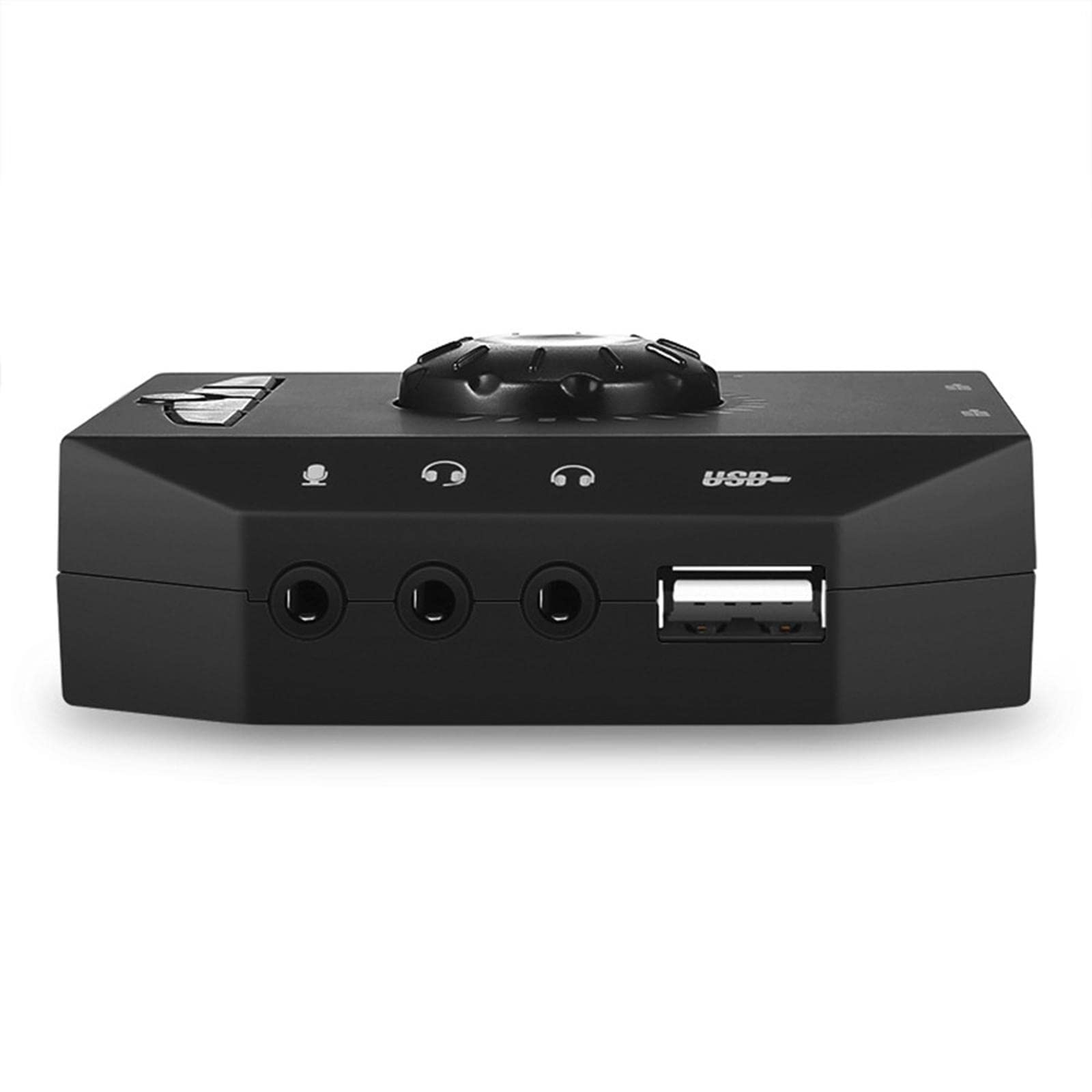 ZEZEFUFU Adaptador de sonido estéreo, tarjeta de sonido externa, tarjeta de sonido USB, adaptador de audio de 7.1 canales, convertidor para PC y portátil