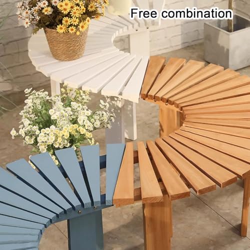 Banc de jardin extérieur bois massif résistant intempéries pour parc