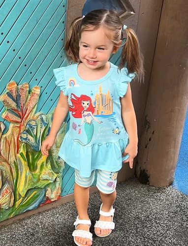 Image of Disney Minnie Mouse Frozen Princess Marvel Toddler Girls Clothes Long Sleeve Sweatshirt + Leggings 2pcs Outfits Set 2-6Y