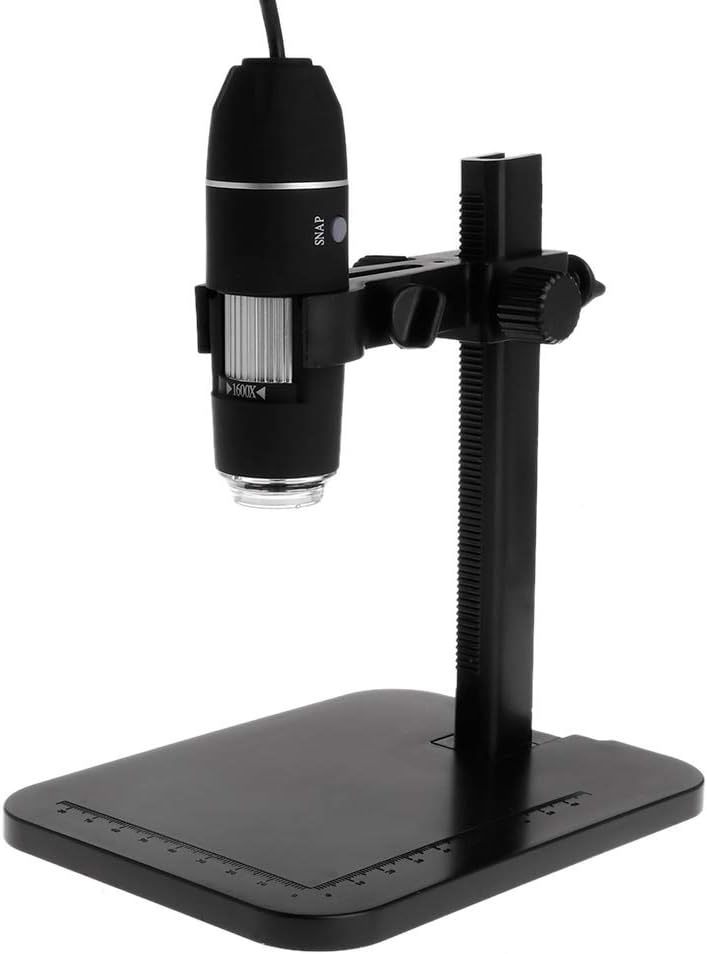 High Definition 1600X 8LED USB Digital Microscope Magnifier Camera Endoscope with Ruler Bracket Holder