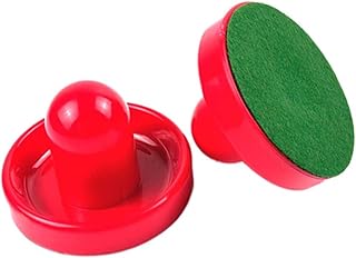 DECOMELODY 2 Piezas Máquina De Bateo Discos De Repuesto para Empujadores De Hockey De Aire De Paletas De Hockey De Aire para Mesas De Accesorios para Equipos De De Color Rojo