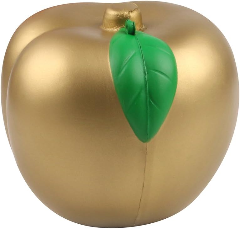 AIKEMI Easter Squishies Slow Rising Jumbo Squishy Gold Peach Slime Charms Key Chain Stress Relief Baby Toys