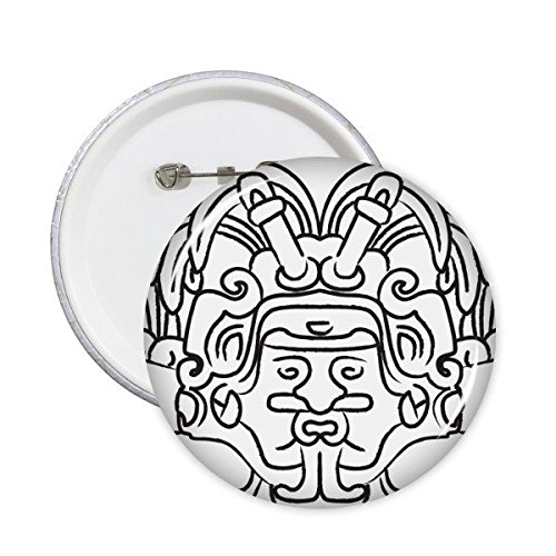 Broches rondes Égypte Culture en lot de 5 badges XL pour la décoration de vos vêtements