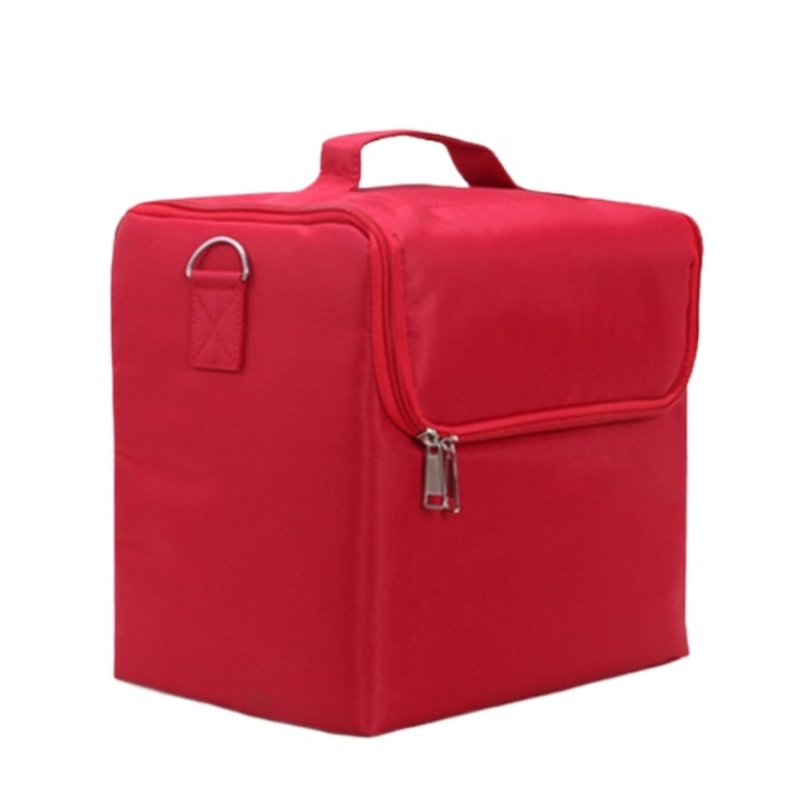 Porta Smalti Scatola Portaoggetti for Cosmetici, for Smalti con Scomparti Valigetta Custodia(Rot)