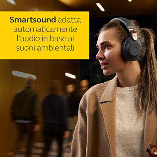 Jabra Elite 85h Amazon Edition Cuffie Over-Ear, Cuffie Wireless con Cancellazione Attiva del Rumore, Batteria a Lunga Durata per Chiamate e Musica, Nere Ramato
