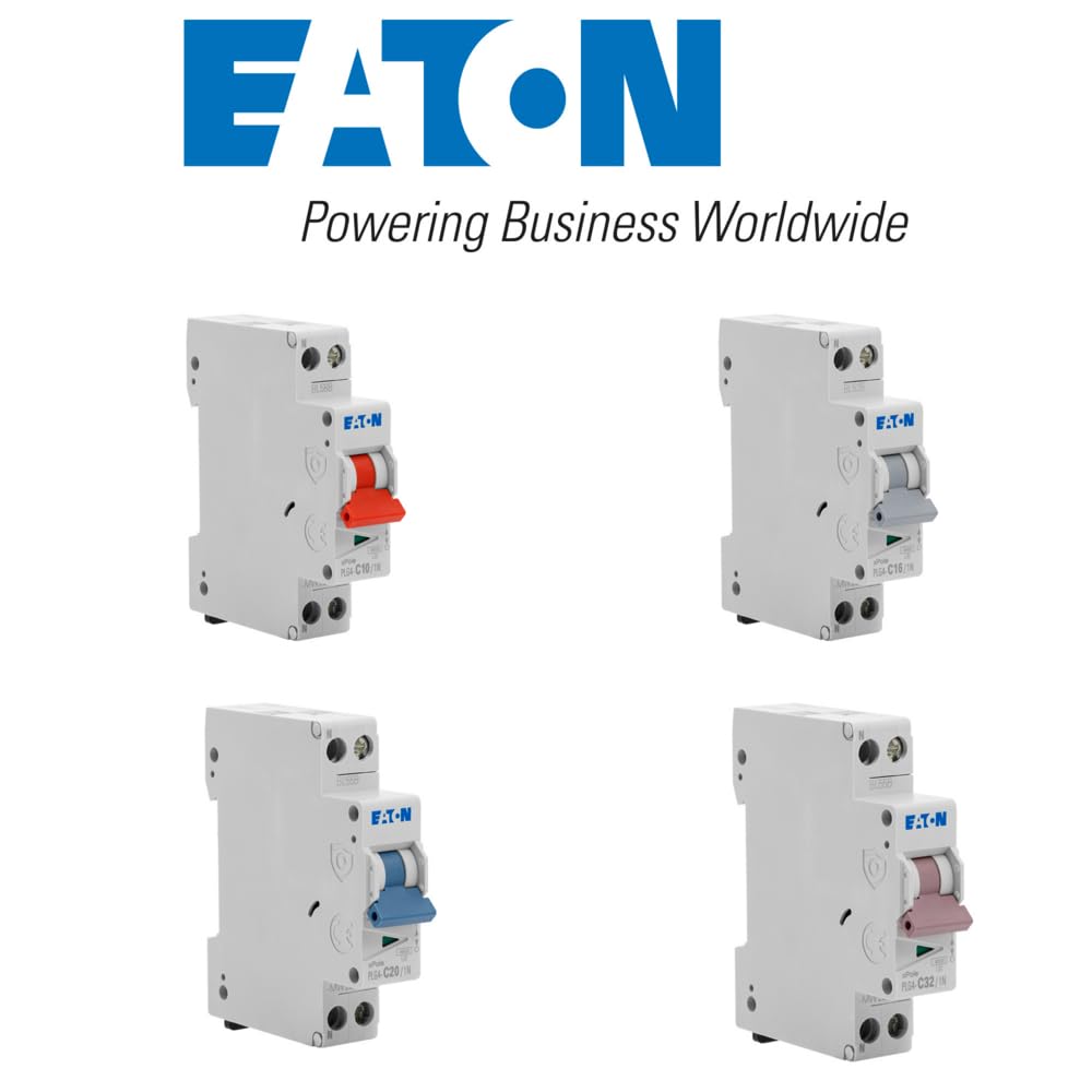 EATON - Lot De 8 Disjoncteurs Modulaires Ph+N – 2×10A, 3×16A