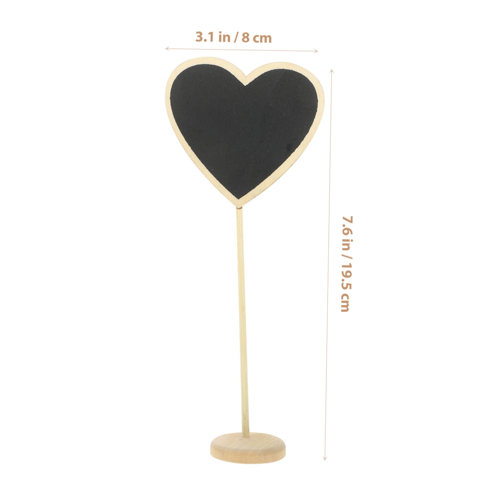 HOODANCOS 12pcs Small Heart-Shaped Chalkboards for Weddings Restaurants and Events Erasable Memo Boards for Tabletop Decorations and Menu Displays