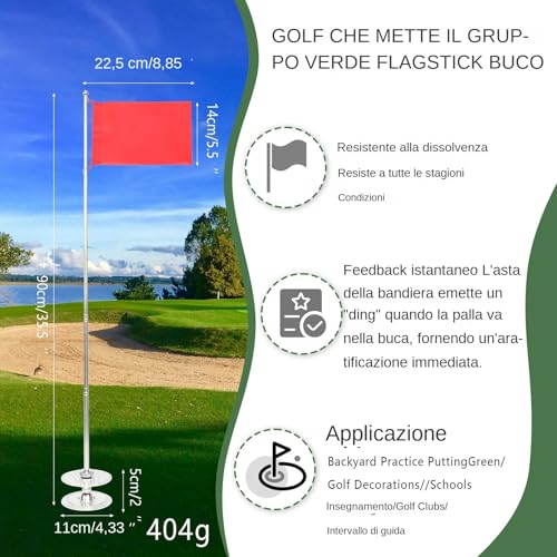 Retractable Golf Cup avec mât télescopique pour un rangement compact - 6