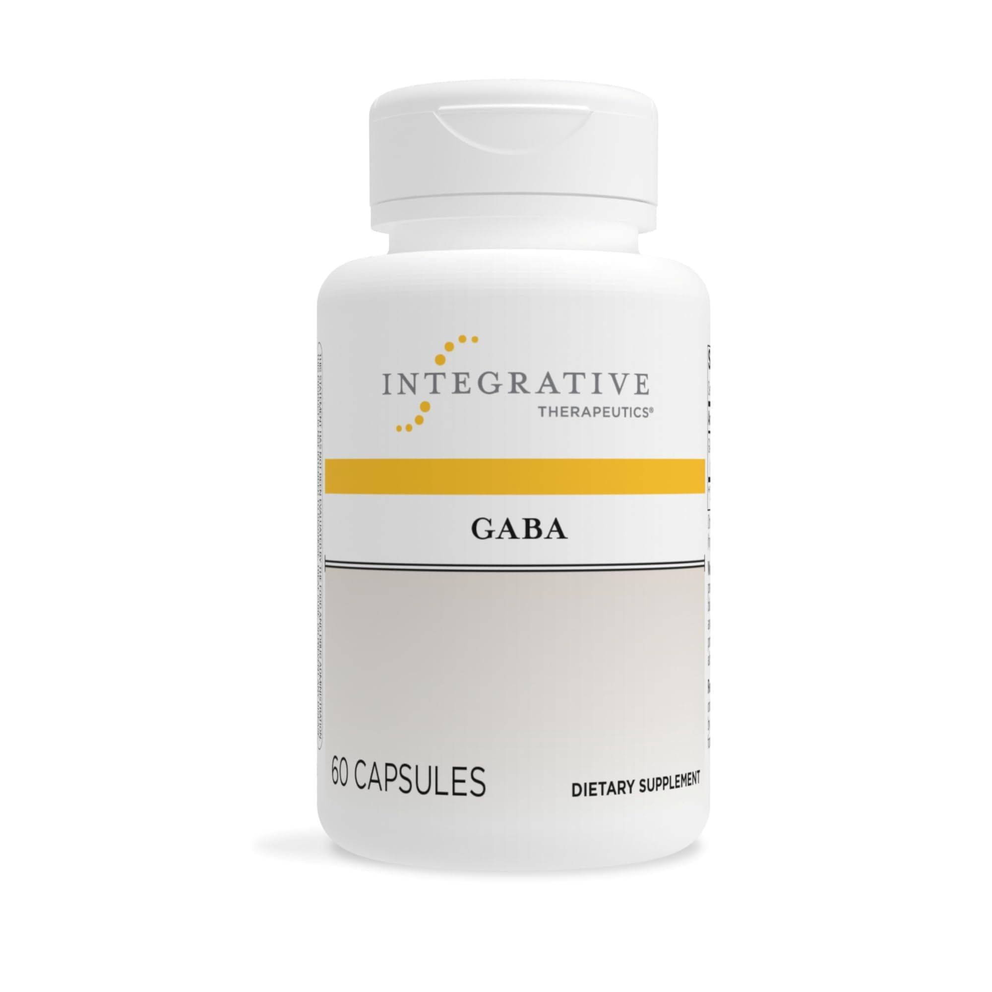 Integrative Therapeutics GABA - Brain Health Supplement That Supports Nerve Cell Function* - Support Neurochemical Balance & Neurotransmitter Production* - Dairy-Free - 60 Capsules (60 Servings)