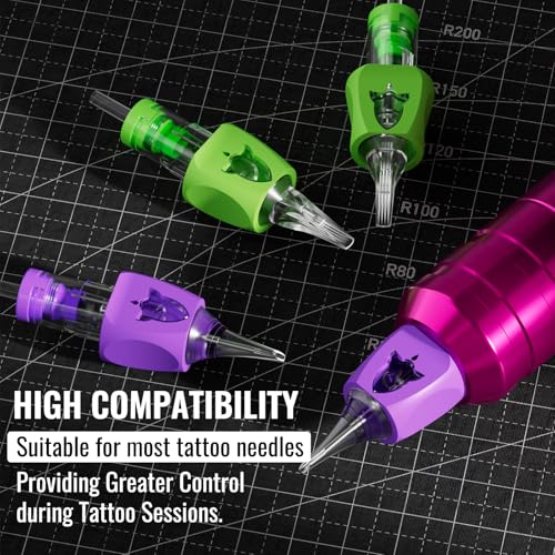 Image of Wormhole Tattoo 79PCS Wireless Tattoo Practice Gun Kit - Battery Pack 1,500mAh Capacity, 20PCS Tattoo Needles for Beginners and Tattooist - Pink