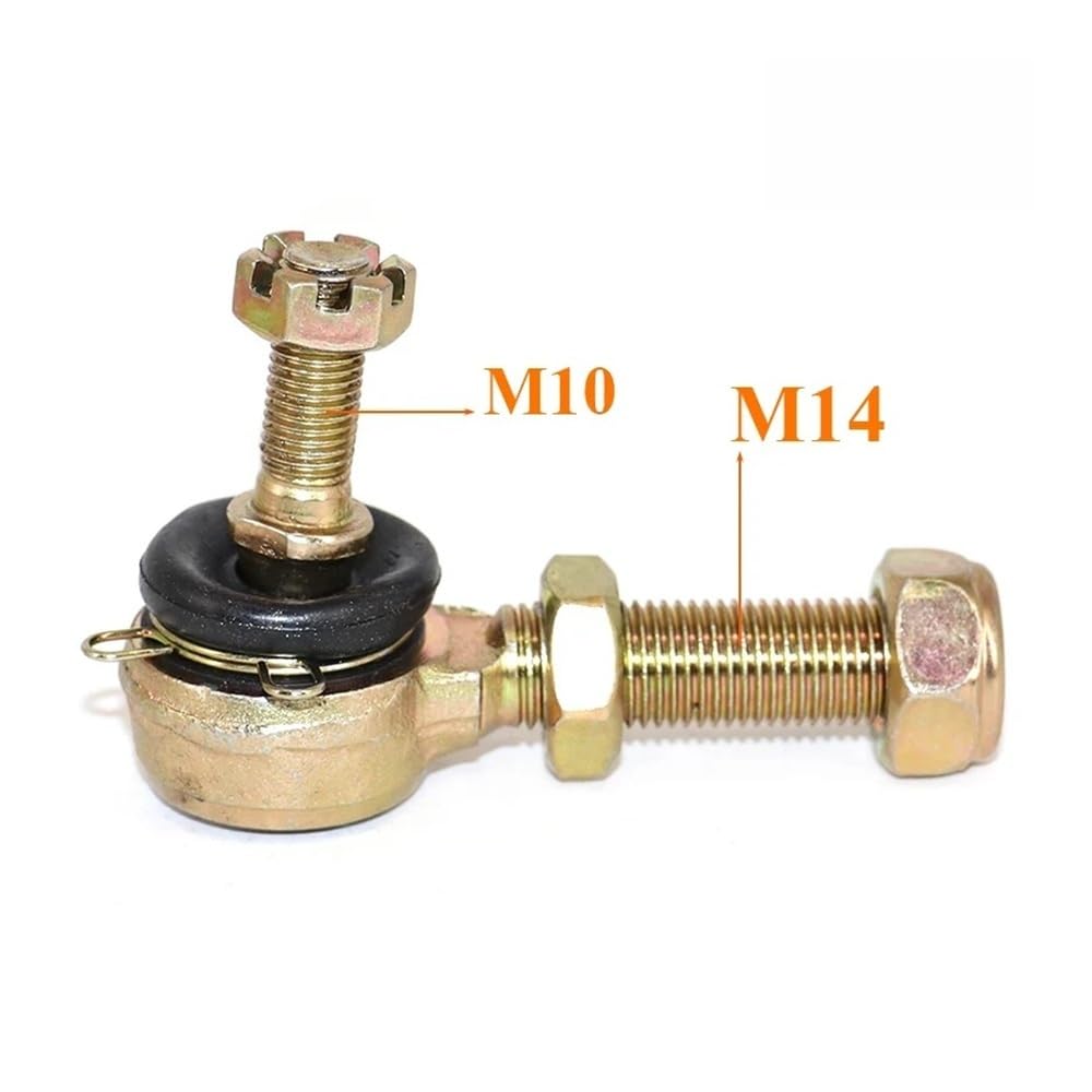 Kit d'embouts de biellette de direction M14 x M10, rotule for quads chinois Little Bull 4 roues 50 cc, 70 cc, 90 cc, 110 cc, 125 cc, 150 cc Pièces de moto