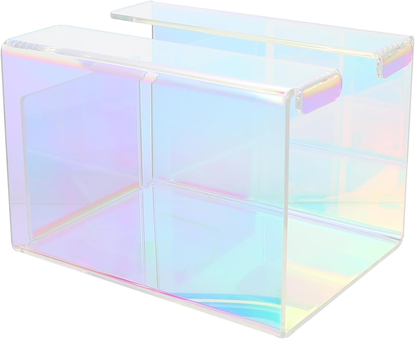 Zerodeko Colorful Tissue Box Cover Decorative Tissue Holder Bottom Belt Plastic Storage Container for Home Office and Restaurant Use