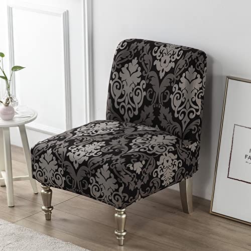 Sonnach Printed Armless Accent Chair Cover, Stretch Armless Chair Slipcovers For Accent Chair, Single Sofa Chair Covers Furniture Protector Covers Removable Washable For Home Hotel #TOP1