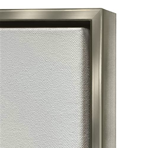 Image of Stupell Industries 'Typewriter with Joy'| Floating Frame Canvas Art | Stupell Industries | Gray, 25 x 31 Inches, Easy to Hang and Sturdy, Made in USA, by Martina Pavlova