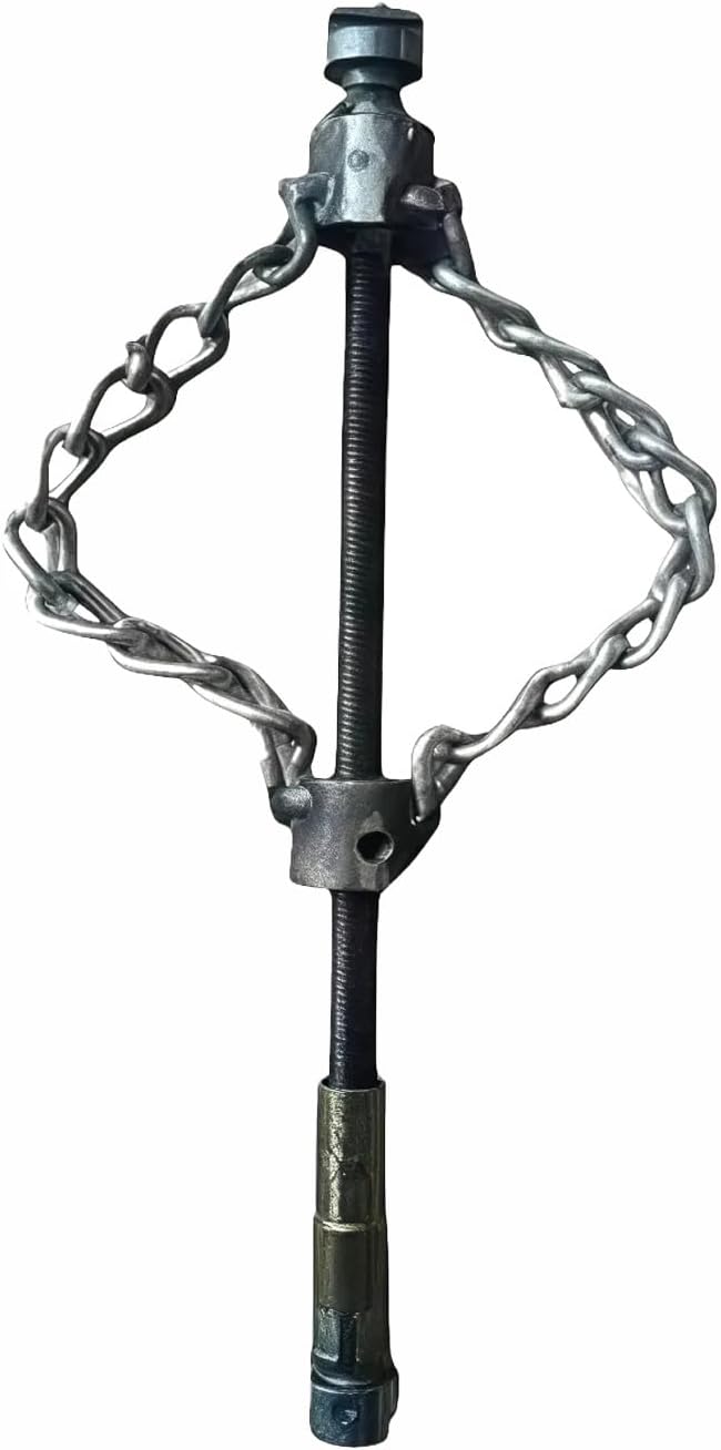 Heavy Duty Metal Drain Descaling Chain Flexible Sewer Auger Attachment for Plumbers (22mm/0.87in)