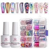 ★★Das neue Trend Nail Art Stickers Set: Makartt Nagelfolie Kleber hat eine starke Haftung; gepaart mit unserem bunten Dekor-Aufkleber, können Sie eine schöne Kunst Malerei auf Ihren Nägeln und Zehen erstellen; mit Ihrer Phantasie, um neue Nagelkunst