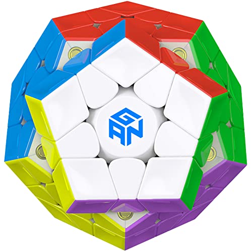 GAN Megaminx M, 3Γβ3 Magnetic Speed Cube, Gans Megaminx M Stickerless 3 by 3 Magic Cube, Pentagonal Dodecahedron Concave Shape Puzzle Toy GAN Megaminx M, 3Γβ3 Magnetic Speed Cube, Gans Megaminx M Stickerless 3 by 3 Magic Cube, Pentagonal Dodecahedron Concave Shape Puzzle Toy