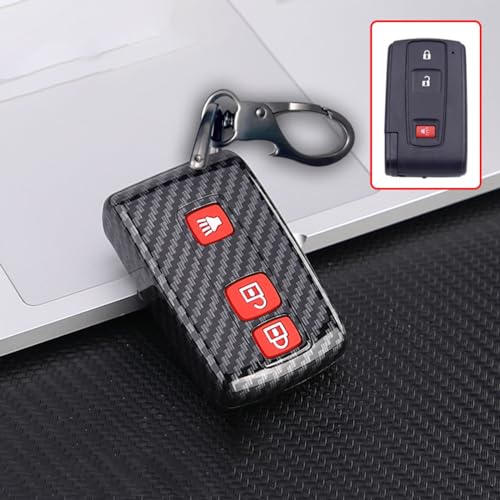Coque Télécommande Toyota Prius 2004-2009 Porte-clés Carbone ABS - 3