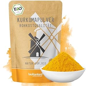 BIO Kurkuma Pulver 1000 g – Kurkumapulver gemahlen fein – Bio Kurkuma – 100% naturrein – Rohkostqualität – Kurkuma Gewürz – Curcuma Pulver aus Indien – Curcumin natürlich enthalten – bioKontor