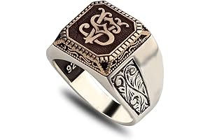 Personalized Men's Sterling Silver Custom Signet Ring