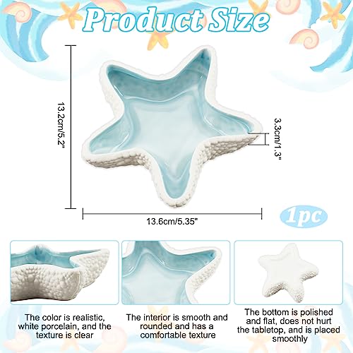 NBEADS Starfish Shape Ceramic Jewelry Tray - Image 2