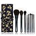 Produktbild Jiahe 8 Stücke Make-Up Pinsel Set mit PU Make-up Tasche Multifunktions Make-up Pinsel Blush Concealer Lidschatten Foundation (Schwarz)