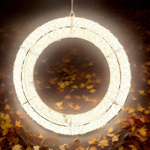 BURI LED Lichterkranz 700 LEDs Ø 38 cm Warmweiß | Weihnachtskranz...