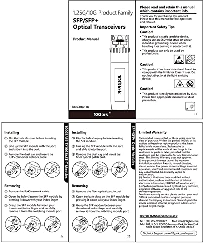 10Gtek 2-Stück 10Gtek 80-Meter 10G SFP+ auf RJ45 Modul, 10GBase-T Kupfer CAT.6a Transceiver Kompatibel für Cisco SFP-10G-T-80, Ubiquiti UniFi, MikroTik, Netgear, TP-Link, D-Link and More
