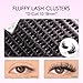 SOFENIDA Lash Clusters Kit 80D Lash Clusters Kit 10-18mm Volume Eyelash Clusters D Curvature Cluster Eyelash Extensions 3D Wispy Lashes Clusters DIY Lash Extension Kit(80D-10-18MIX Thick Kit)
