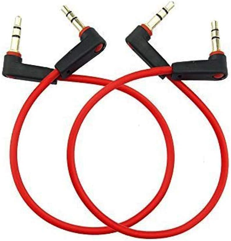 Cable Auxiliar 3.5mm Macho a Macho 8 pulgadas 2Pack miniatura 1