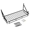 OhhGo Metalen Opknoping Pan Pot Rack Wandmontage met 10 Haak Houder Keuken Opslag Organizer