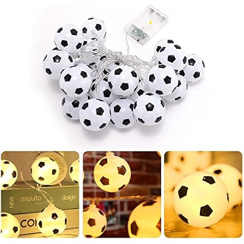 Luces de cadena de fútbol LED con pilas Cover