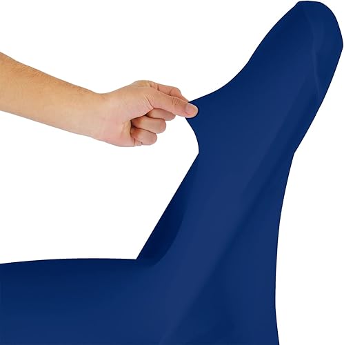 Miniatura 5 de AlGaiety Funda para silla de elastano, 12 piezas, fundas para sillas, fundas plegables para sala de estar, funda extraíble para silla, protector