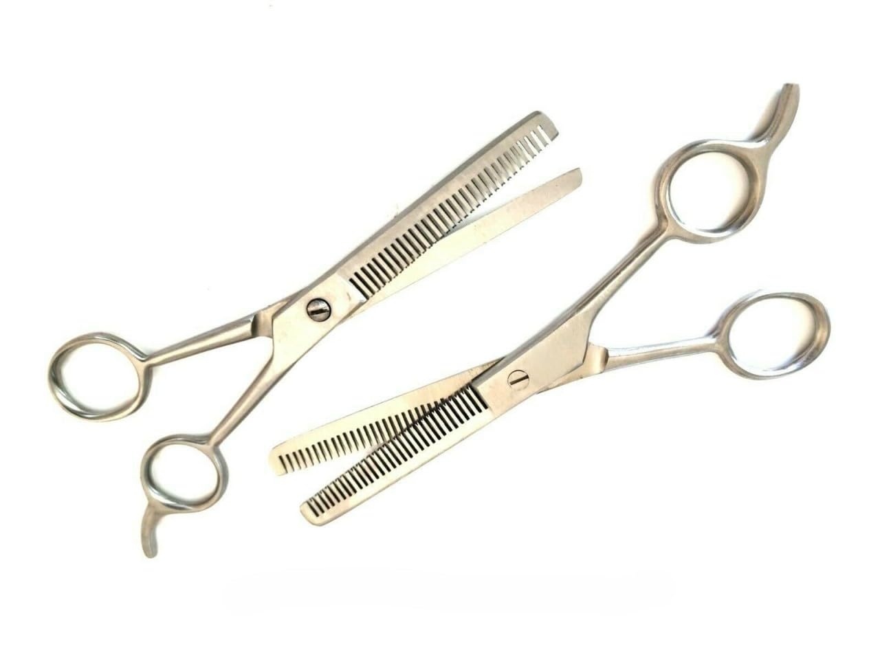 Professional Barber Double Thinning and Single Thinning Shears Combo Pack Hairdressing Salon 6.5" With Precise Blades-image-20