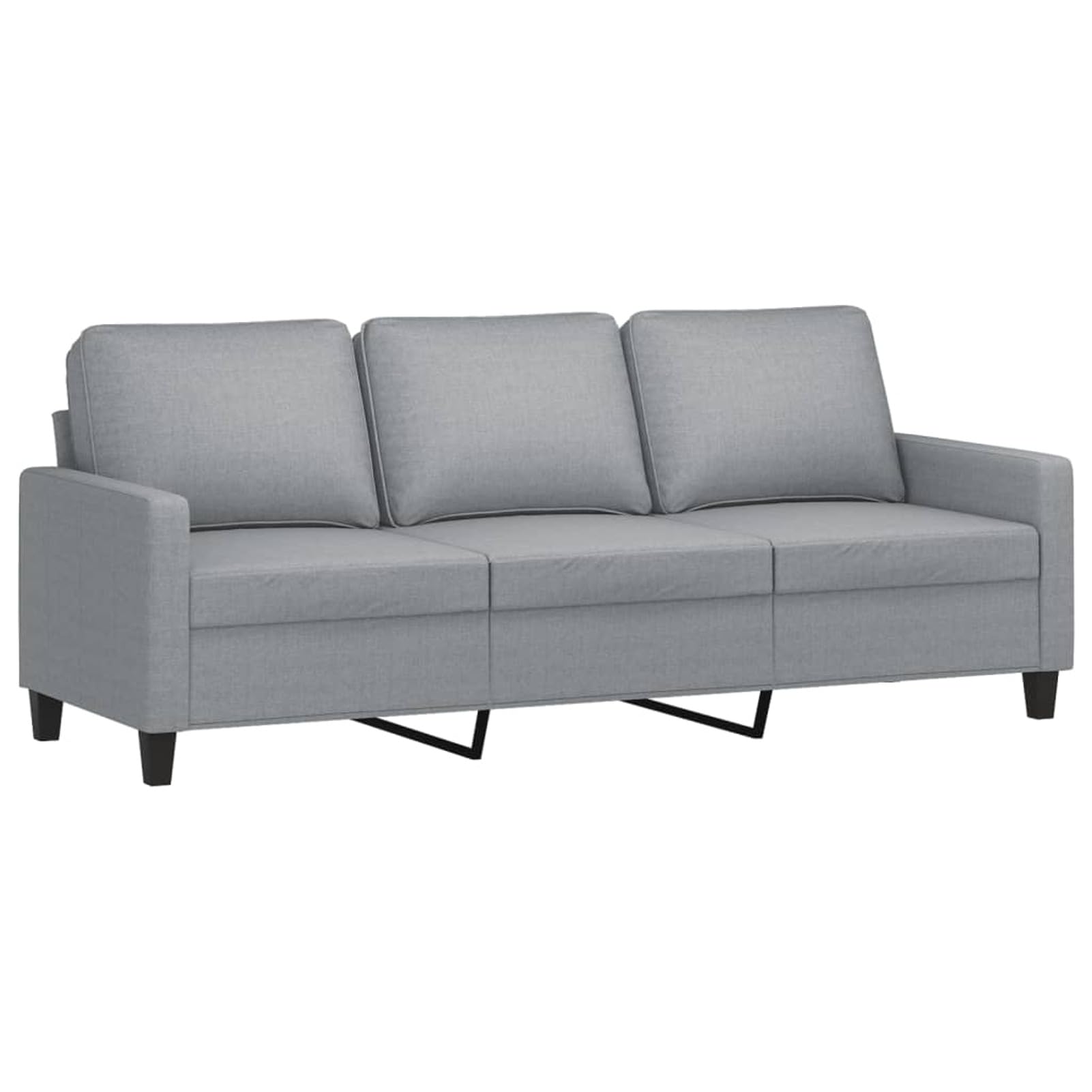 BaraSh Divano Moderno a 3 Posti Grigio Chiaro 180 cm in Tessuto, Divano da Soggiorno