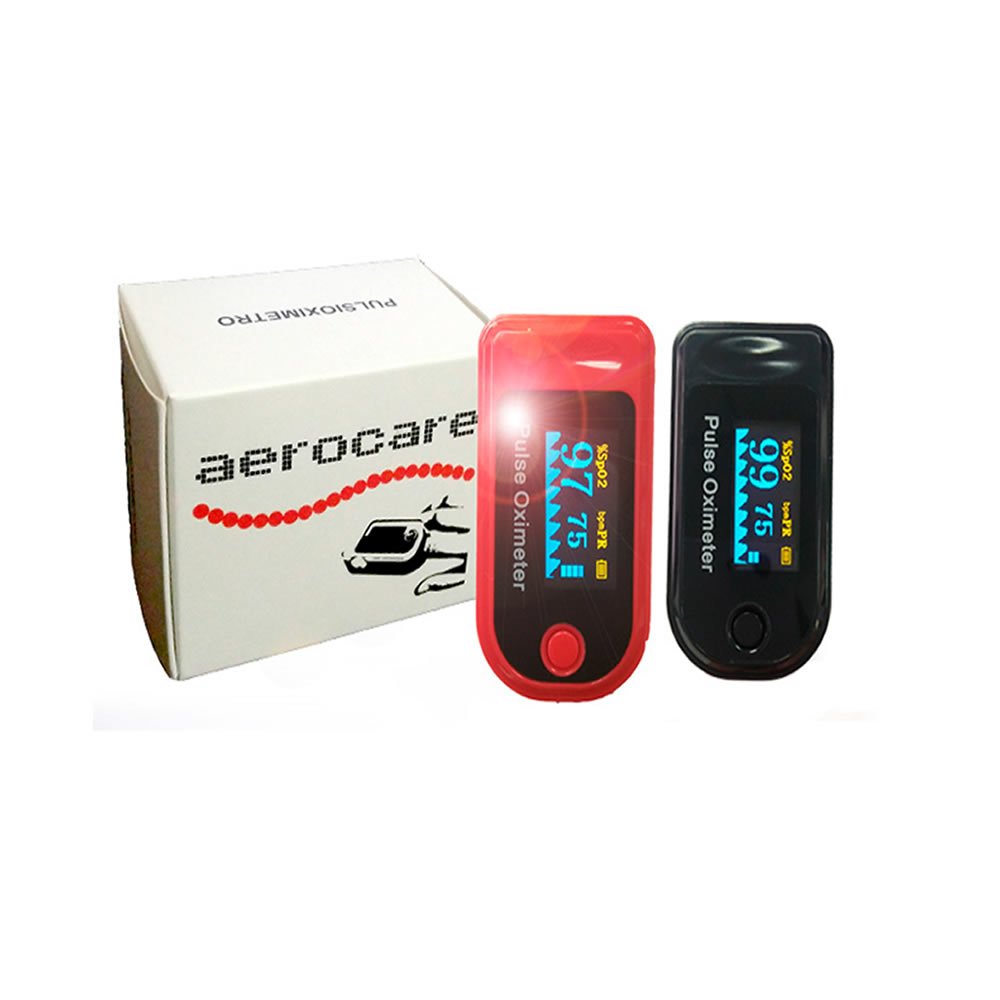 AEON A 310 Pulsioxmetro Dedo con Funda Protectora y Regalo - Oxmetro de Saturacin de Oxgeno y Ritmo Cardaco - Monitor de Oxgeno en Sangre