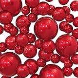 20 Packs Sale Red Pearls - Jumbo/Assorted Sizes Vase Decorations - to Float The Pearls Order The Floating Packs from The Options Below