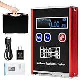 Oberflächenrauheitstester, hochpräzises digitales Profilometer, 0,01 μm Genauigkeit, misst Ra, Rz, Rq, Rt, Rt, Rt, mit Datenspeicherung und Ausgang, inklusive Tragetasche