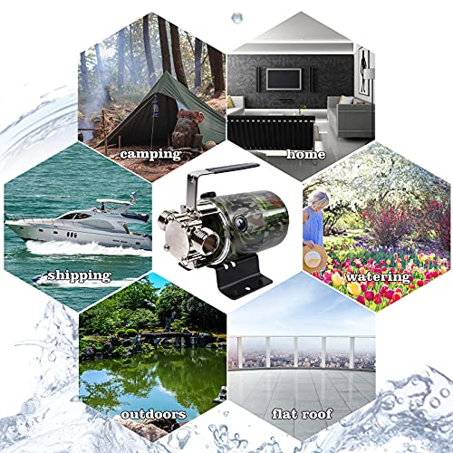 TIGEROAR Water Transfer Pump 115V With Switch 330 GPH Utility Pump 0.1HP Pool Pump Lightweight Portable with 6 ft. Hose and 3/4 in. Ports for Water Draining - Thumbnail 7